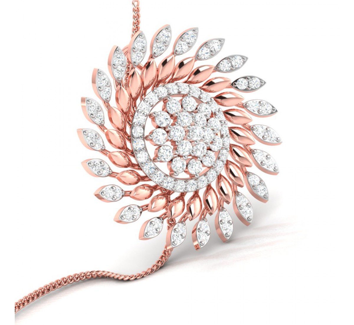 Cluster Diamond Pendant