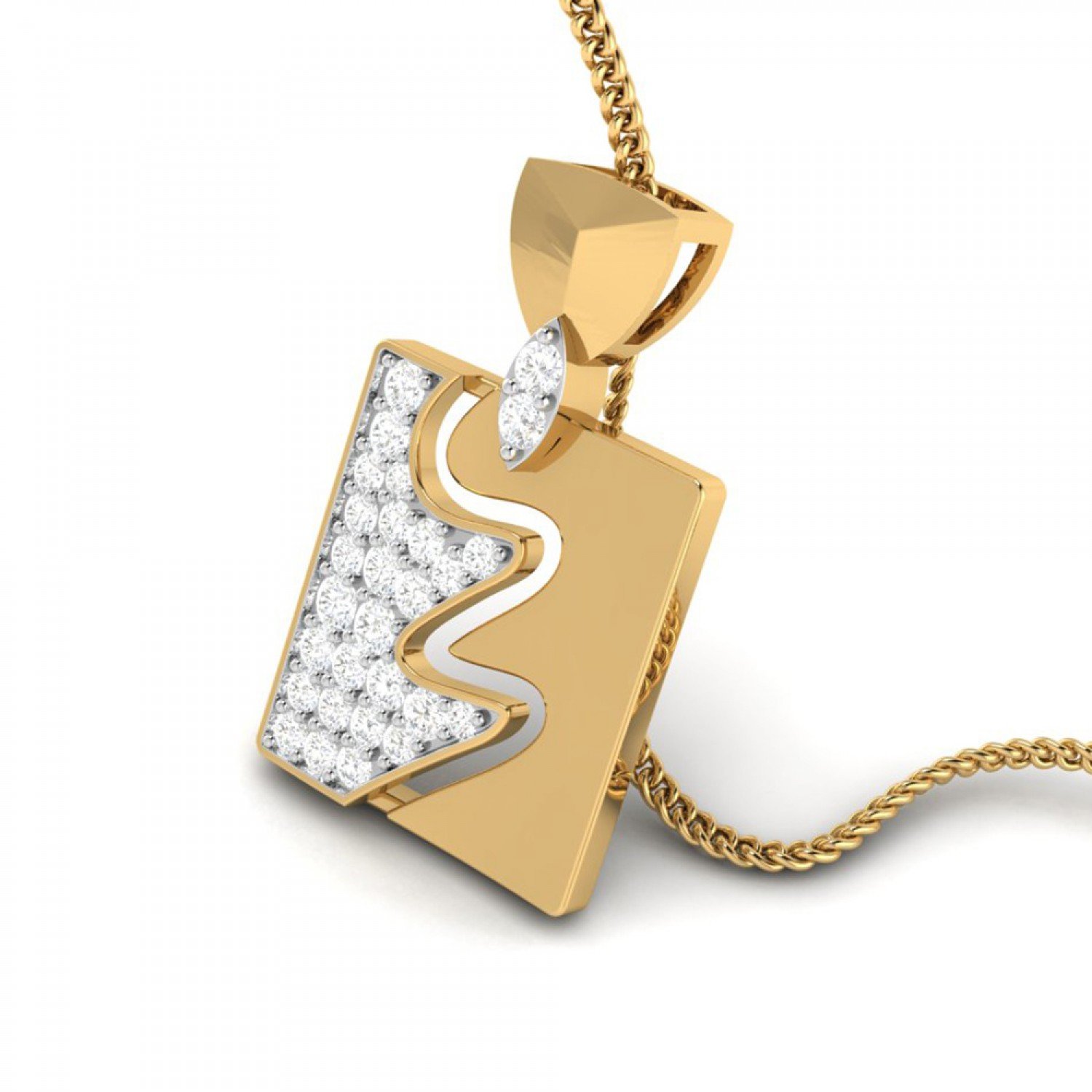 Duo Style Diamond Pendant Duo Style Diamond Pendant