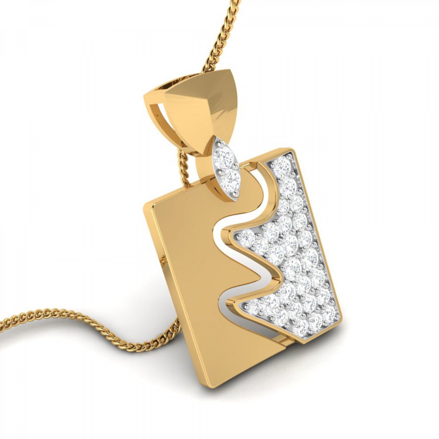 Duo Style Diamond Pendant Duo Style Diamond Pendant