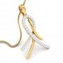 Swirl Fadona Diamond Pendant