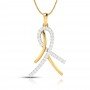 Swirl Fadona Diamond Pendant