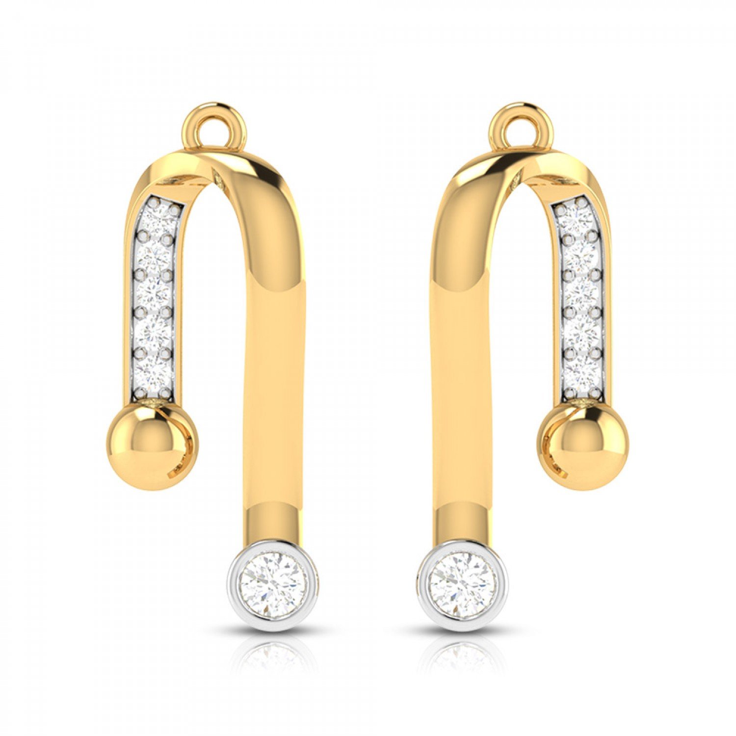 Swirl Spread Diamond Earrings Swirl Spread Diamond Earrings