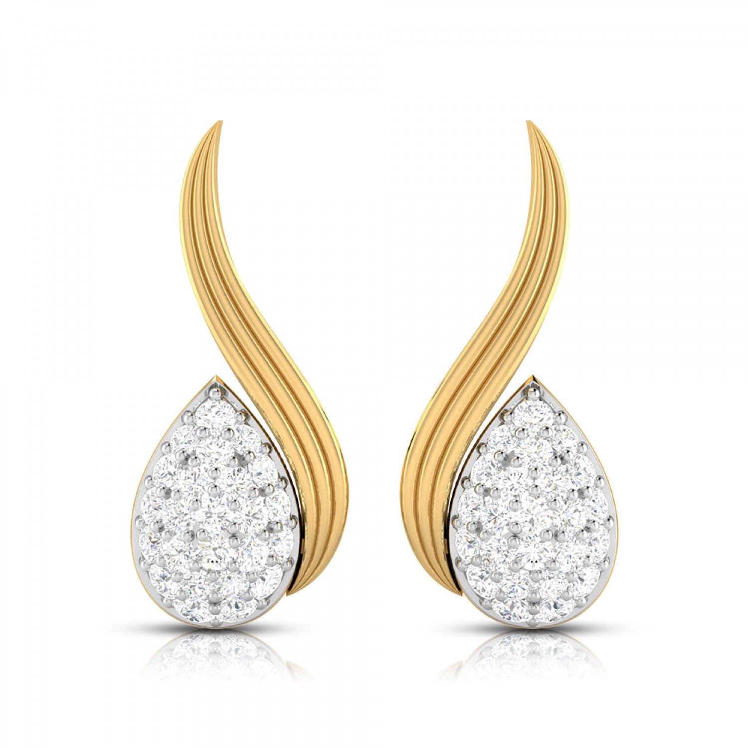Trelis Diamond Earrings