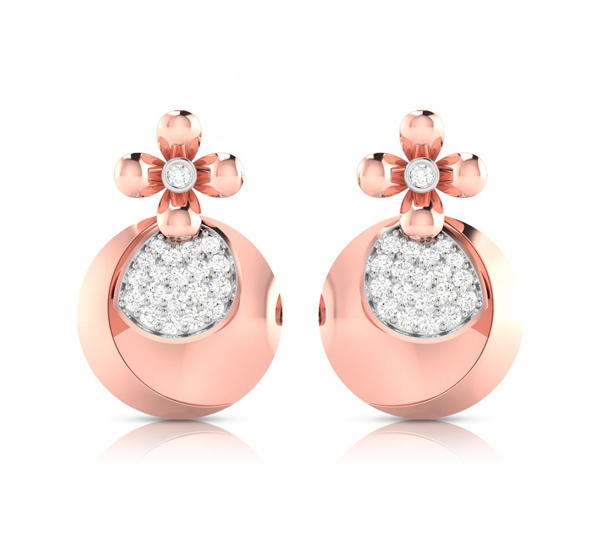 Quad Mesh Diamond Earrings
