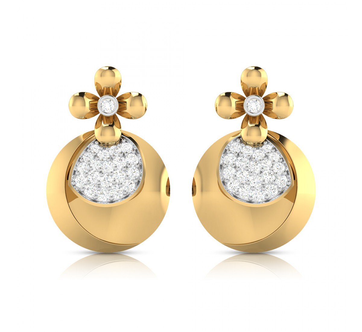 Quad Mesh Diamond Earrings
