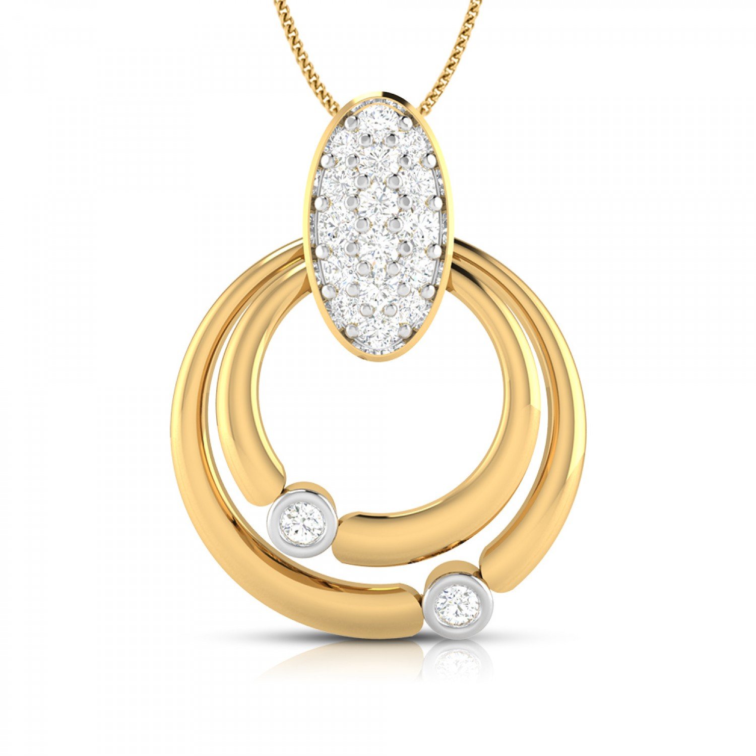 Ovate Carpet Diamond Pendant