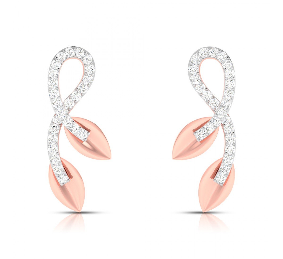Lattice Iris Diamond Earrings