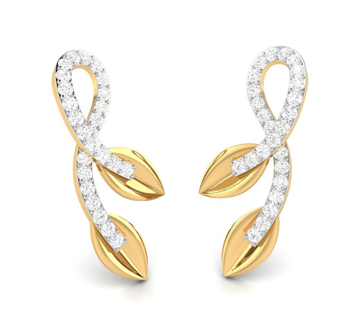 Lattice Iris Diamond Earrings