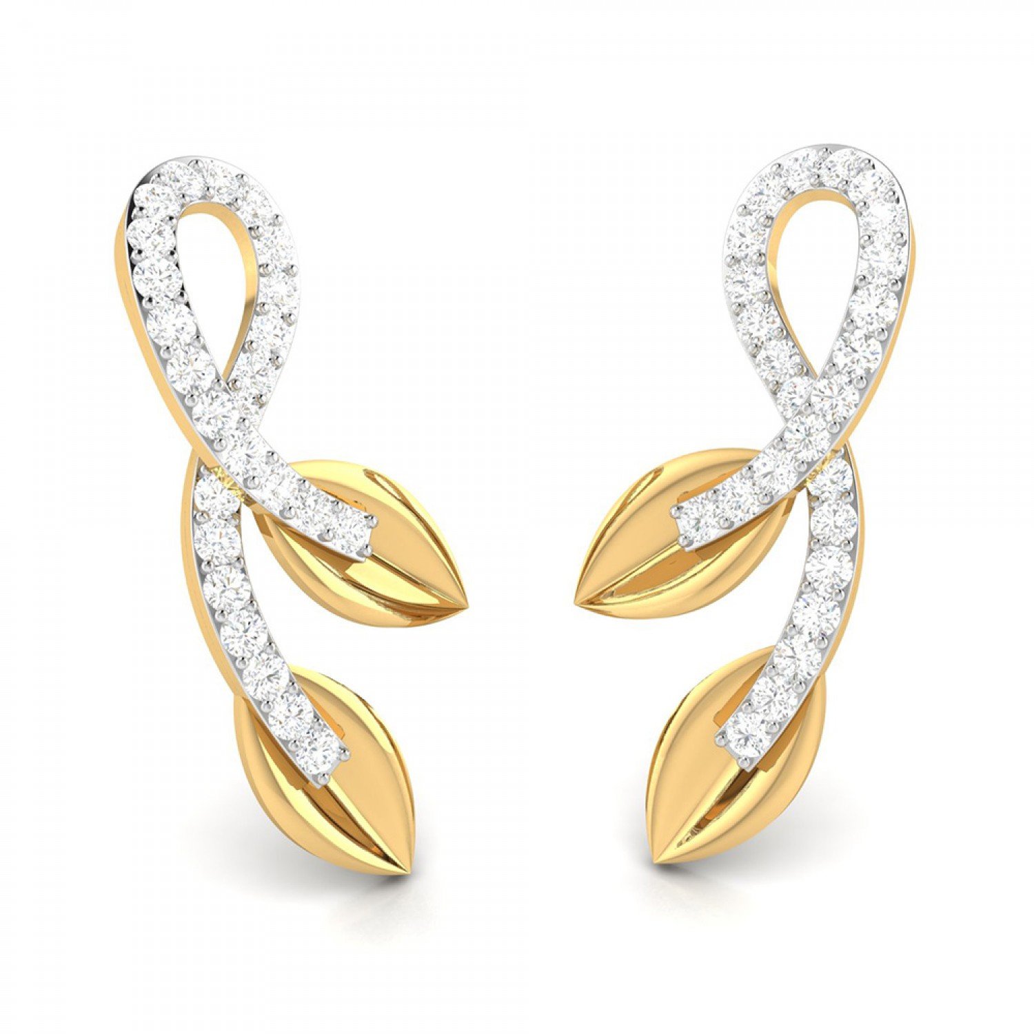 Lattice Iris Diamond Earrings Lattice Iris Diamond Earrings