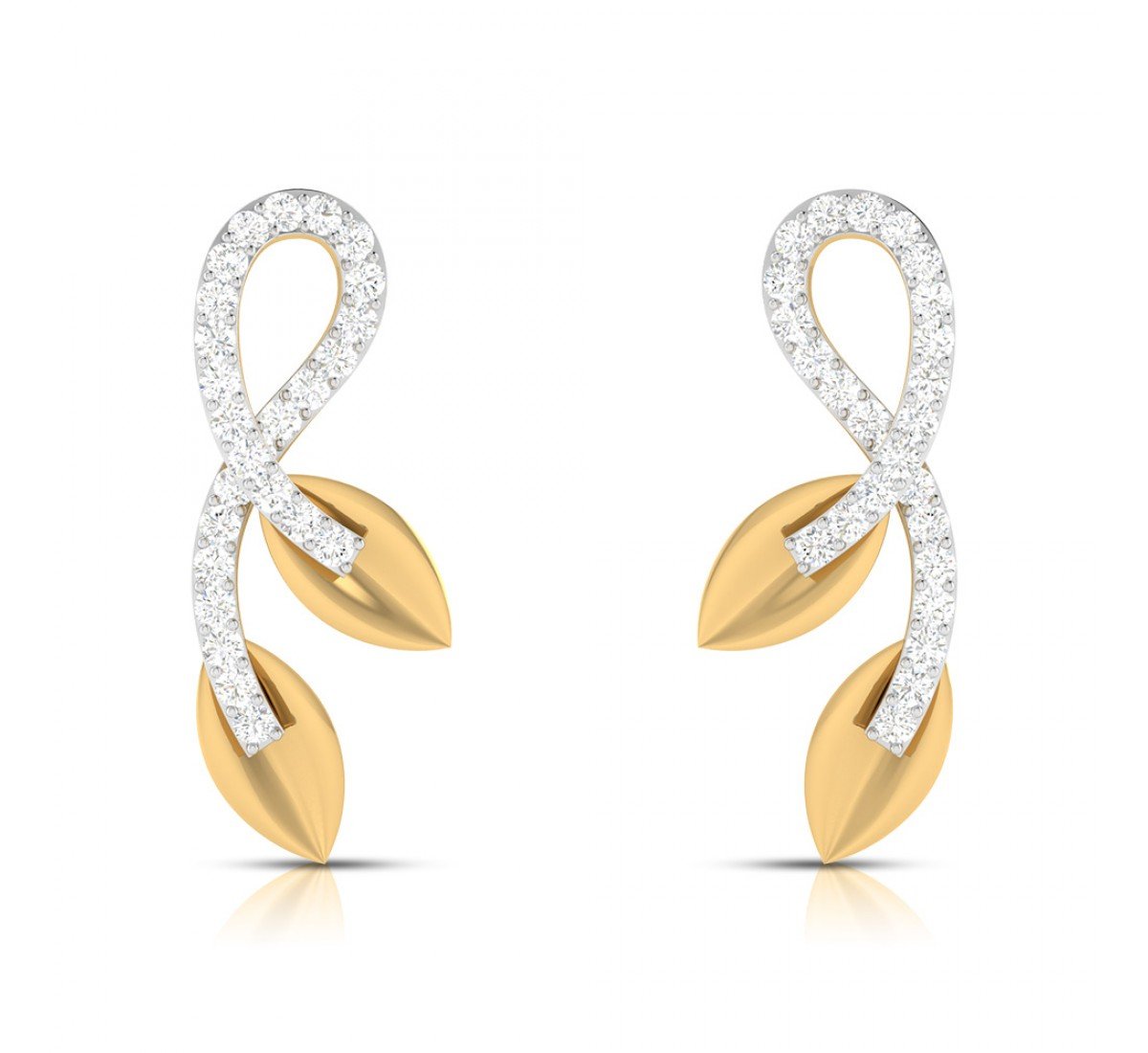 Lattice Iris Diamond Earrings