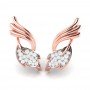 Ovate Cutout Diamond Earrings