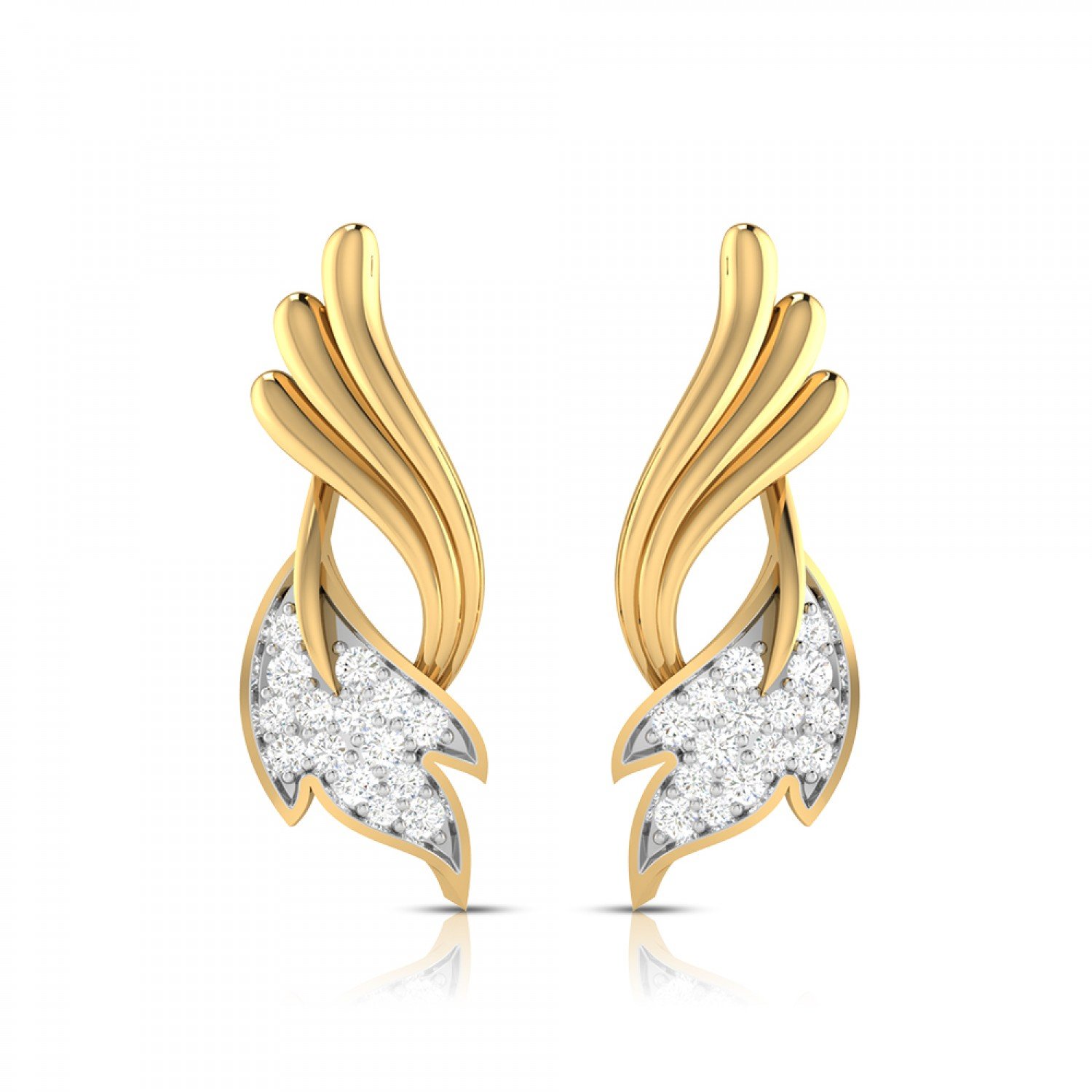 Ovate Cutout Diamond Earrings Ovate Cutout Diamond Earrings