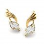 Ovate Cutout Diamond Earrings