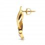 Ovate Cutout Diamond Earrings