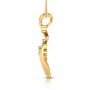 Spiral Cutout Diamond Pendant
