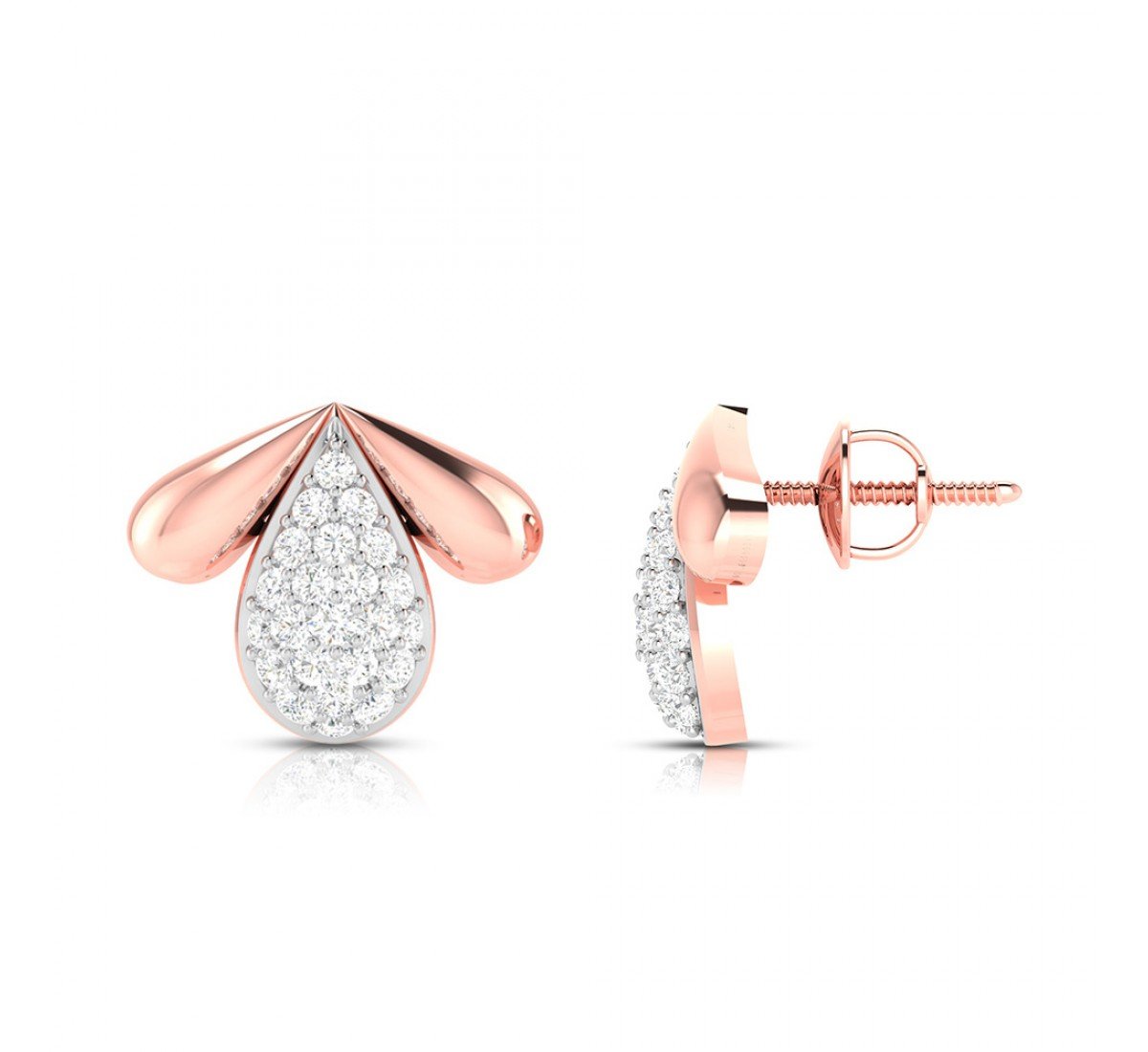 Jose Spiral Diamond Earrings