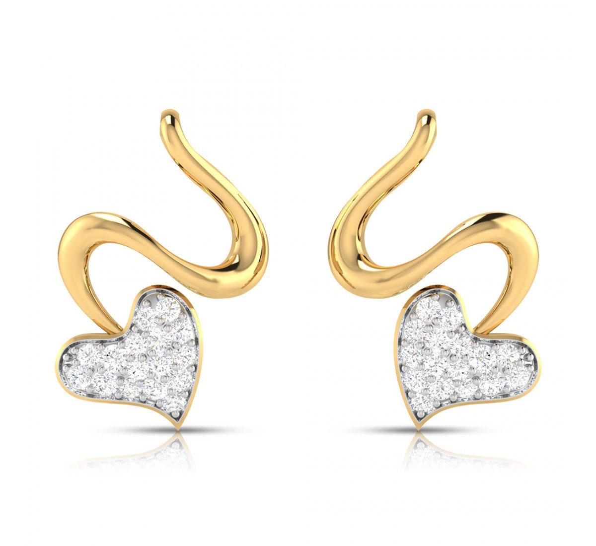 Spiral Diamond Earrings