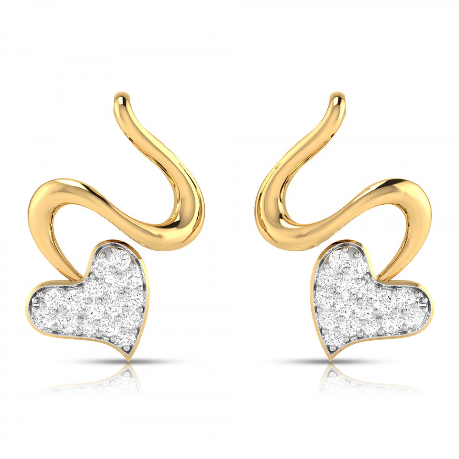 Spiral Diamond Earrings Spiral Diamond Earrings