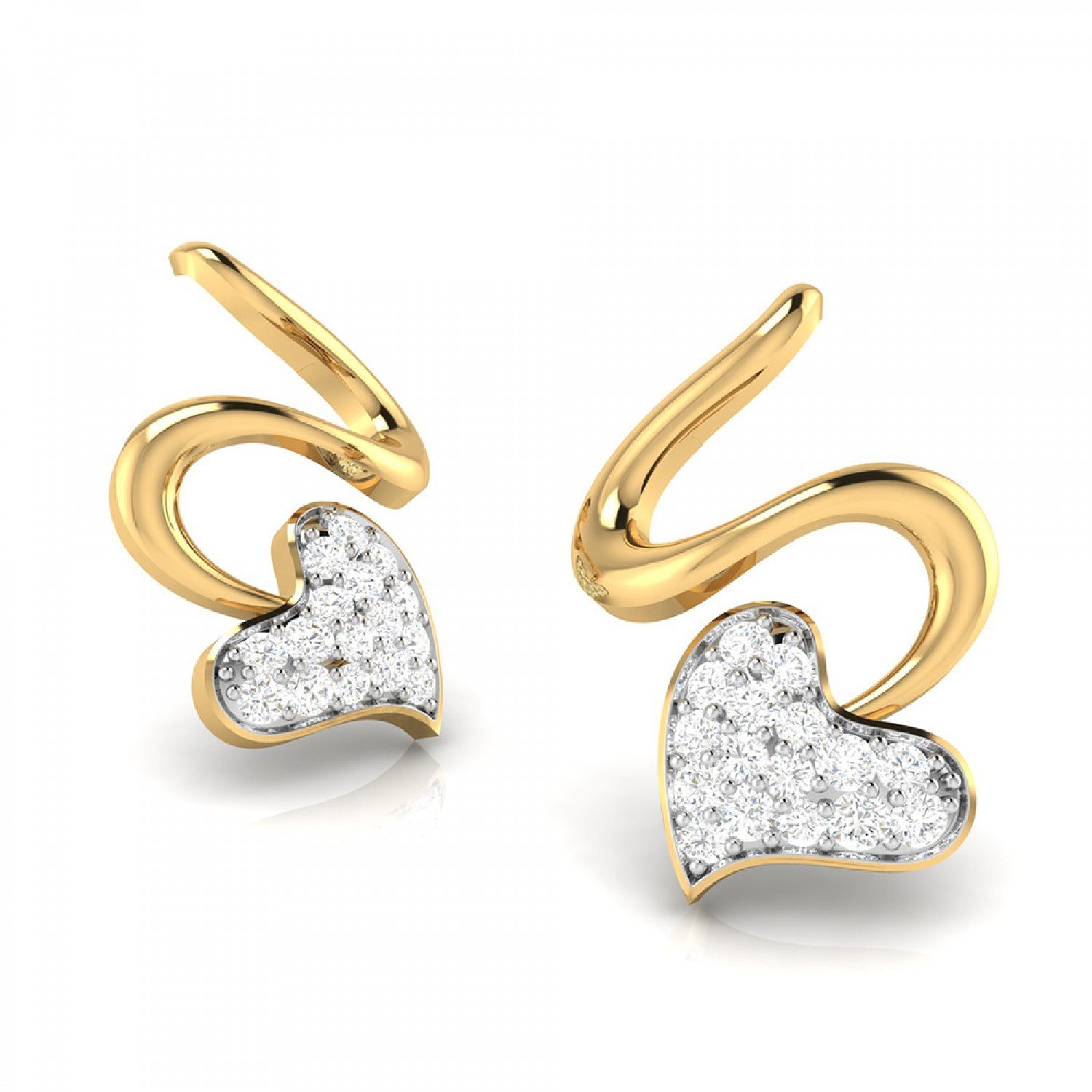 Spiral Diamond Earrings Spiral Diamond Earrings