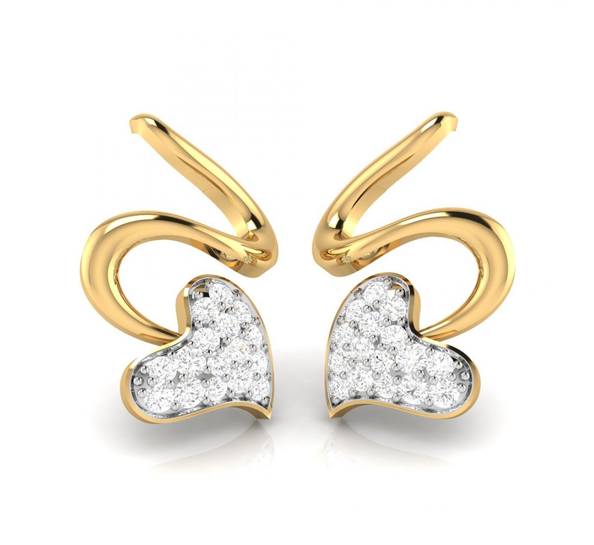 Spiral Diamond Earrings