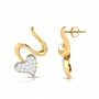 Spiral Diamond Earrings