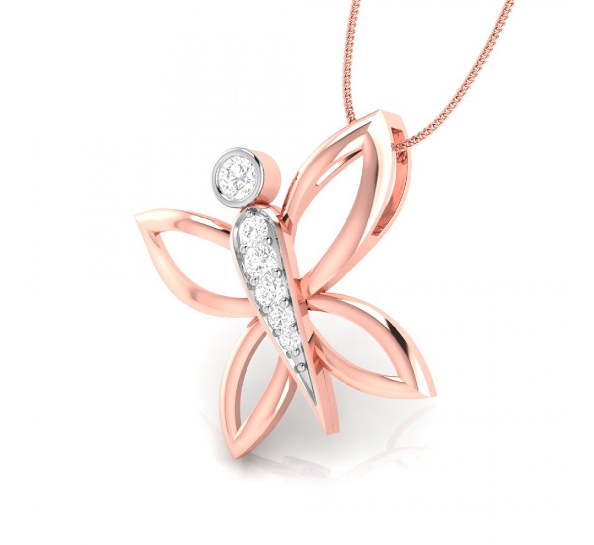 Sparkle Iris Diamond Pendant