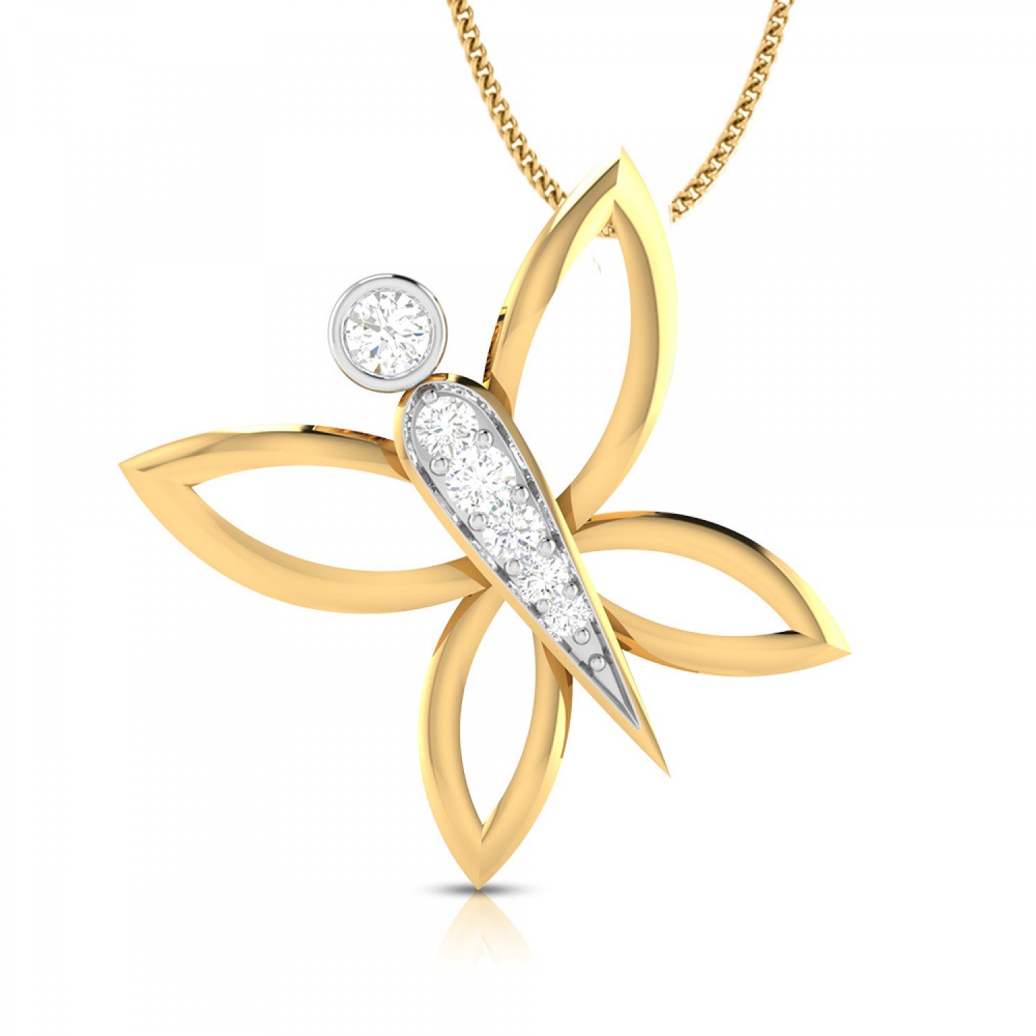 Sparkle Iris Diamond Pendant