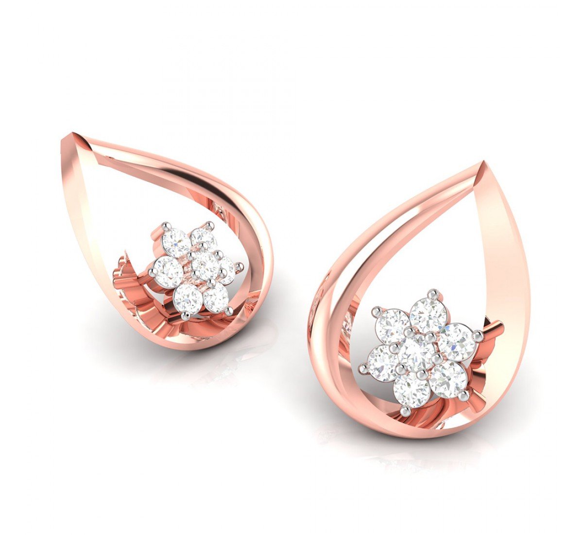 Petal Carpet Diamond Earrings