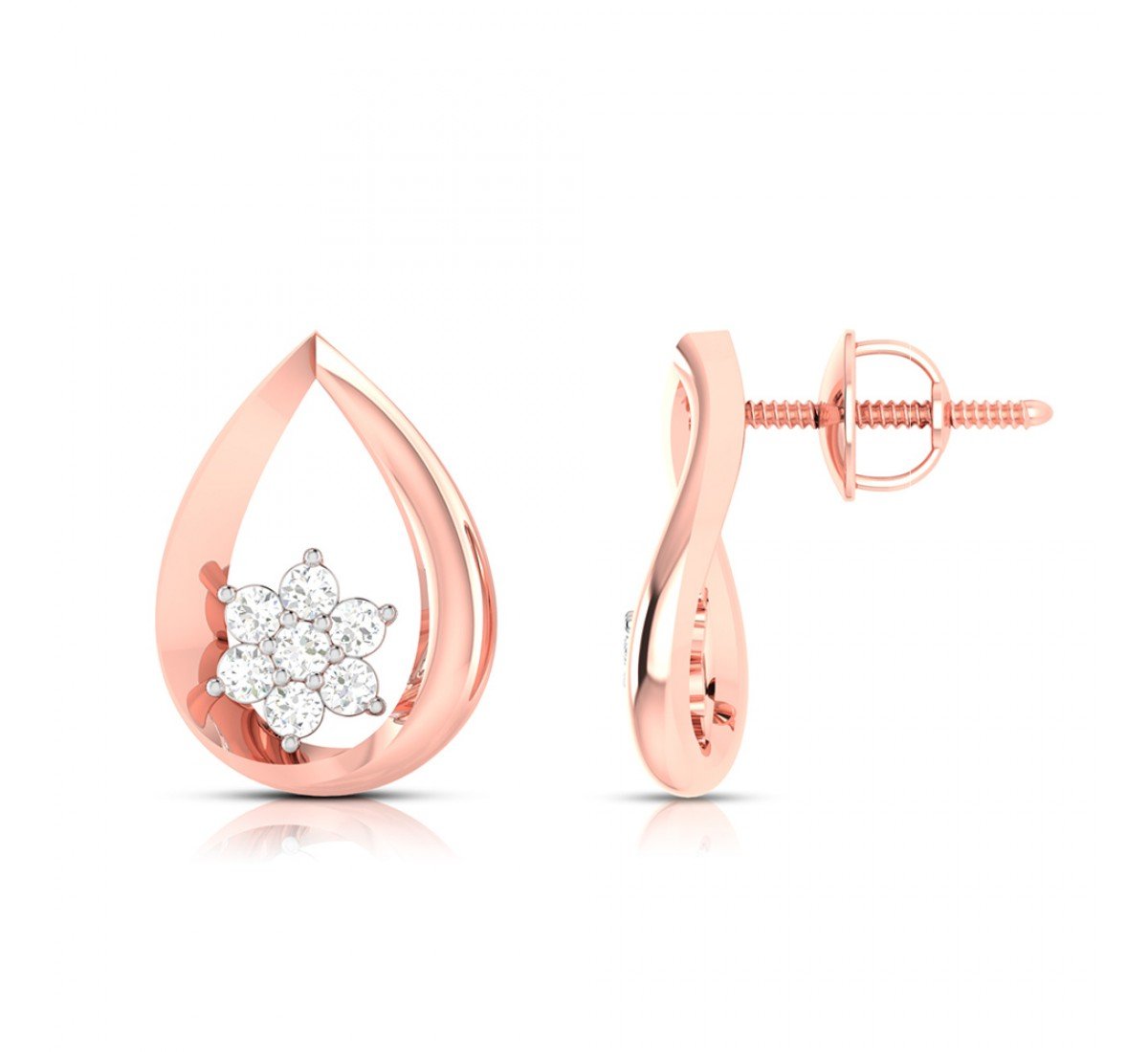 Petal Carpet Diamond Earrings