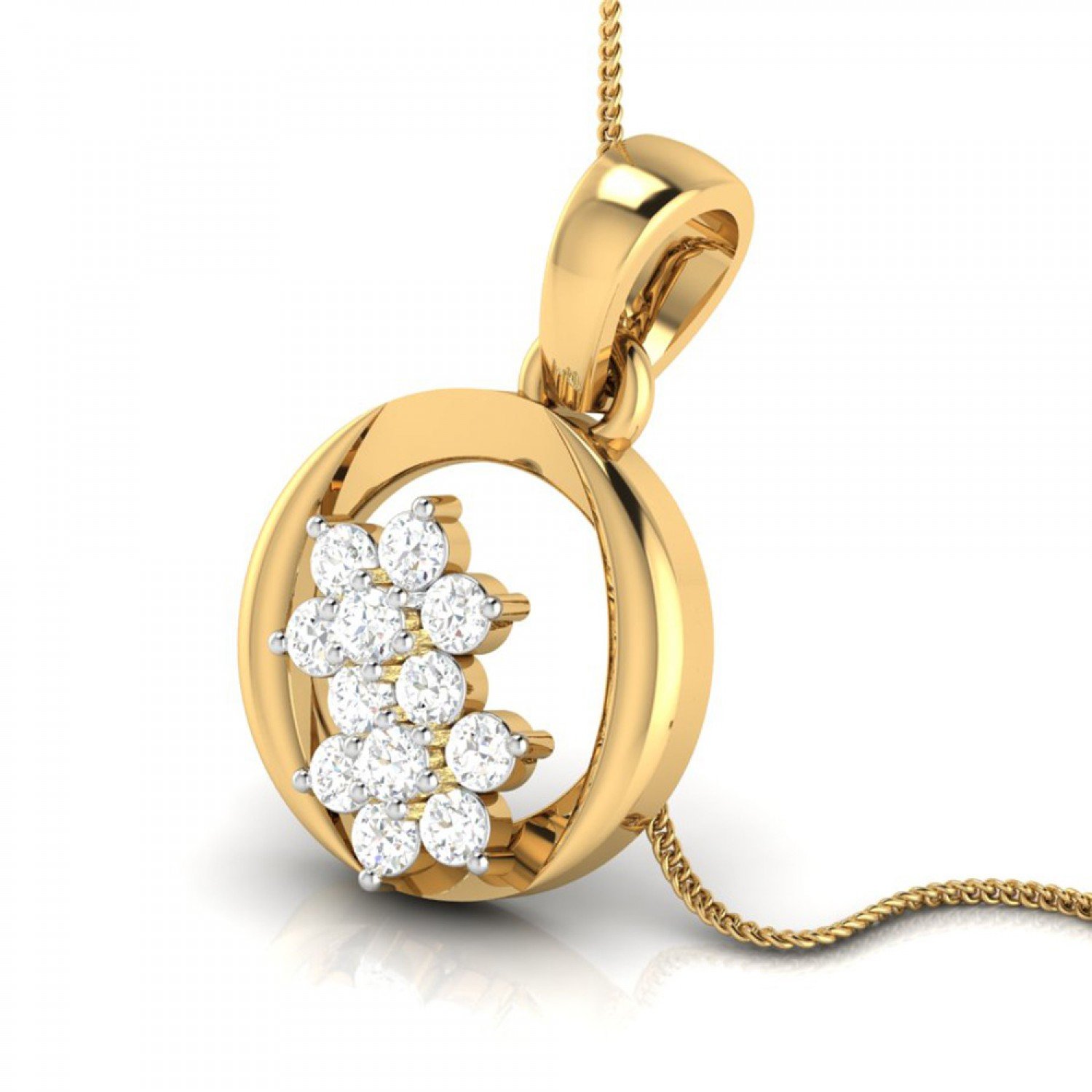 Tanuja Swirl Diamond Pendant Tanuja Swirl Diamond Pendant