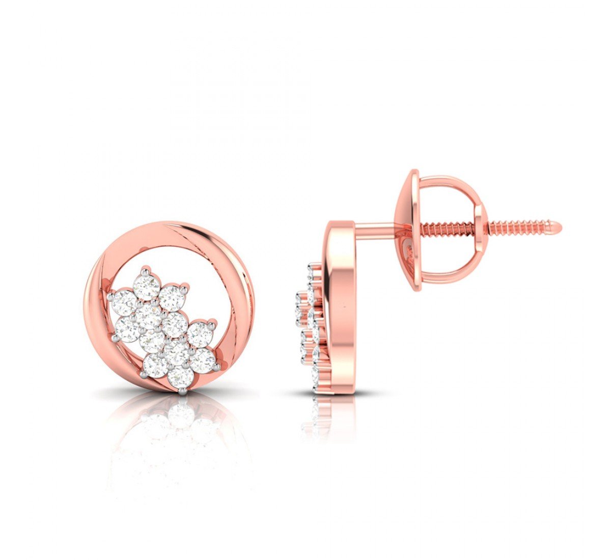 Trio Orbit Diamond Earrings