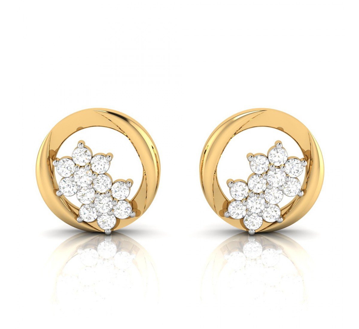 Trio Orbit Diamond Earrings