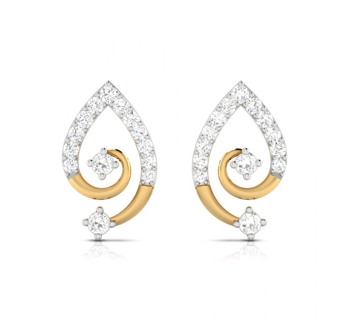 Sleek Diamond Earrings