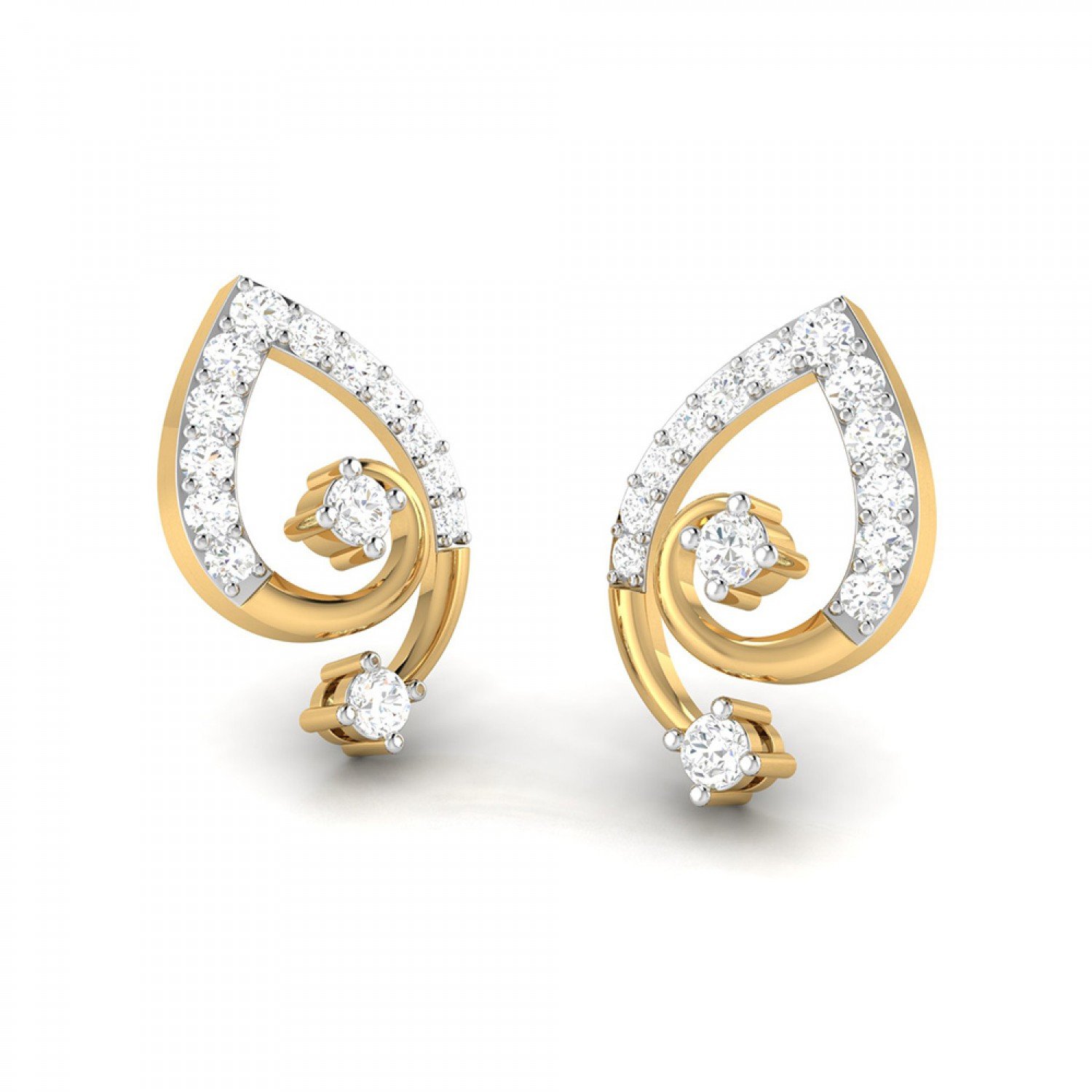 Sleek Diamond Earrings