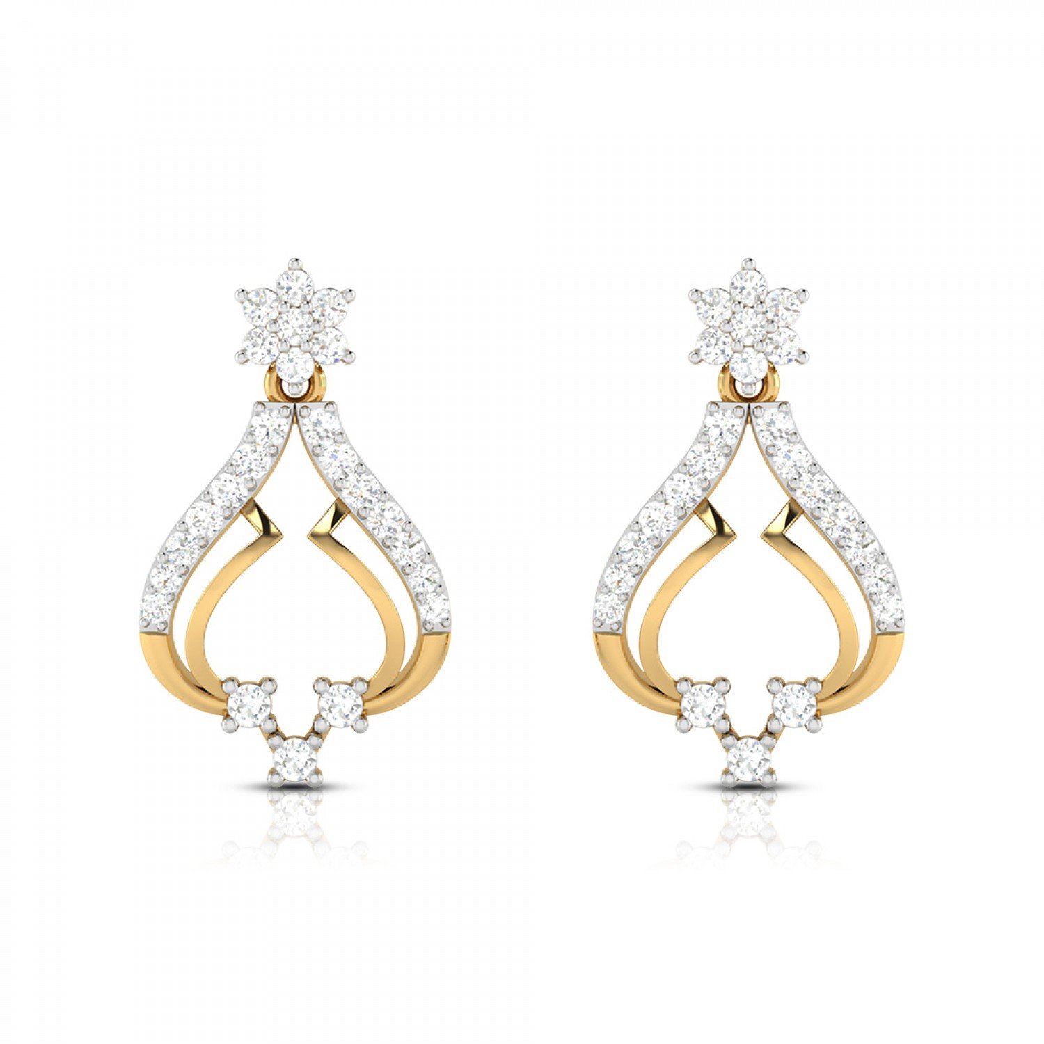 Jacee Drop Diamond Earrings