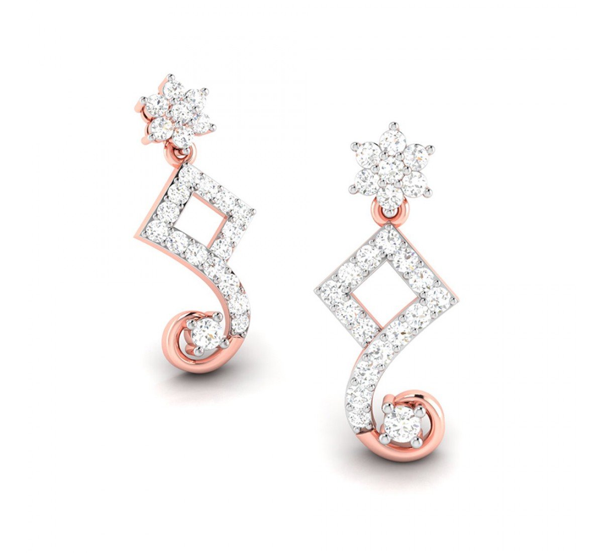 Ronan Drop Diamond Earrings