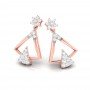 Floral Stud Diamond Earrings