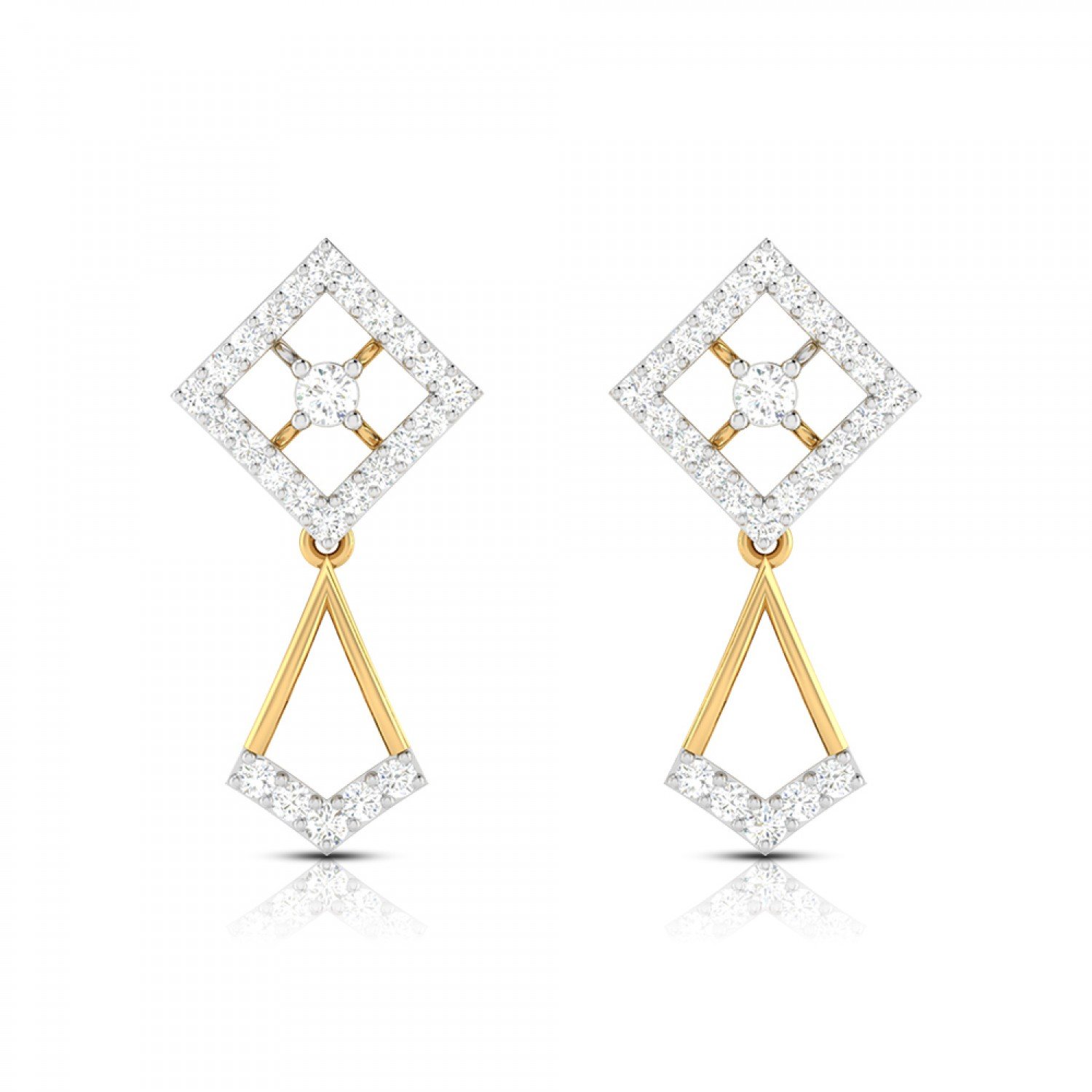 Delicate Drop Diamond Earrings