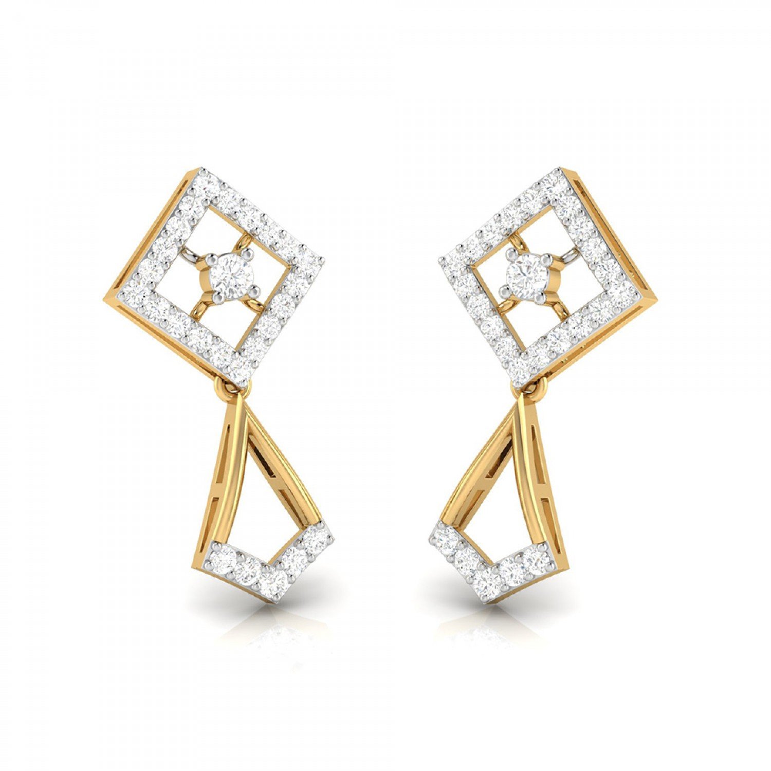 Delicate Drop Diamond Earrings