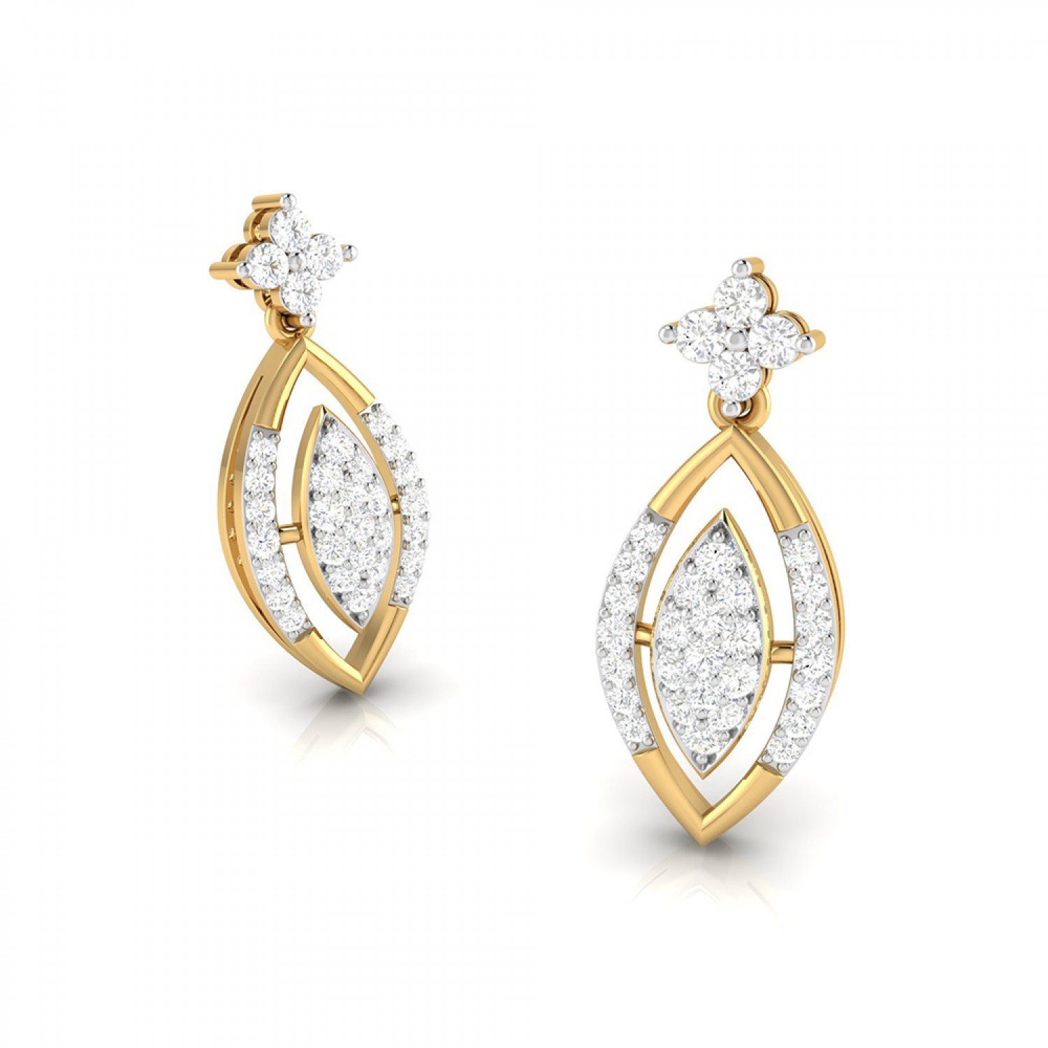 Kriya Drop Diamond Earrings