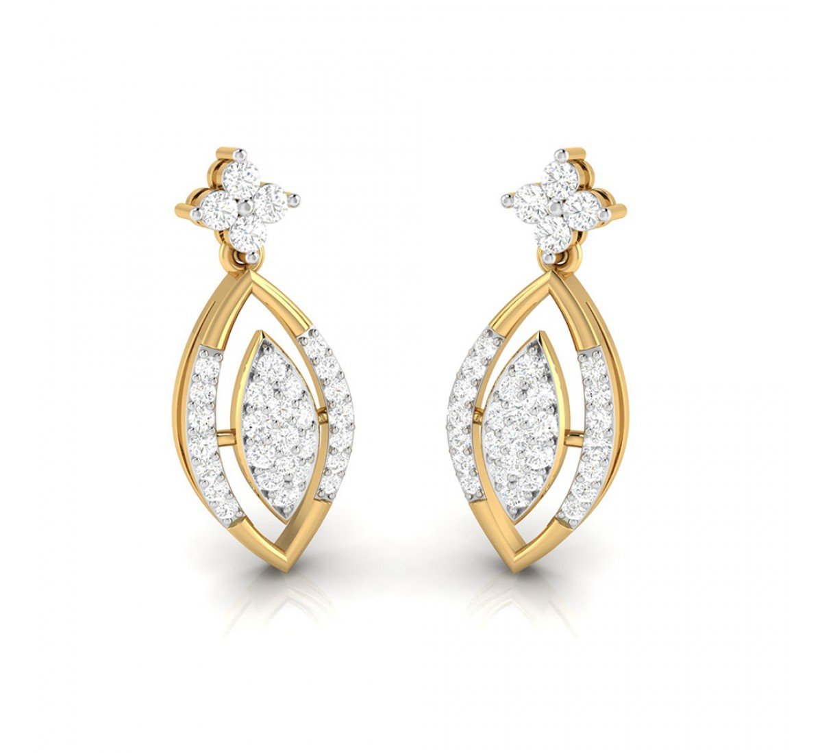 Kriya Drop Diamond Earrings