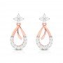 Edgy Drop Diamond Earrings