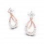 Edgy Drop Diamond Earrings