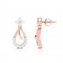 Edgy Drop Diamond Earrings