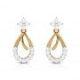 Edgy Drop Diamond Earrings