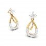 Edgy Drop Diamond Earrings