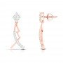Swirl Floral Diamond Earrings