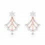 Foliate Drop Diamond Earrings
