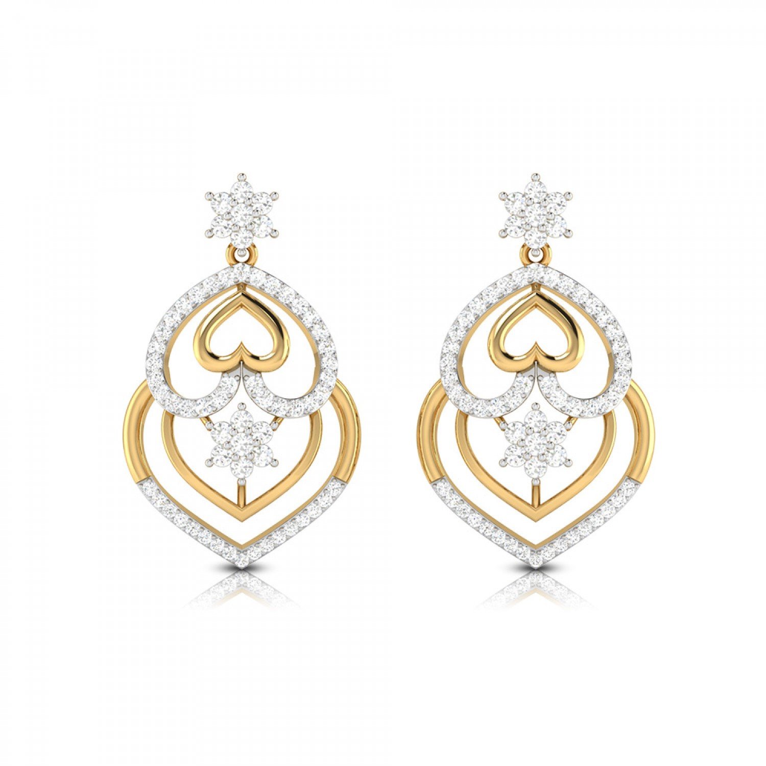 Avey Drop Diamond Earrings