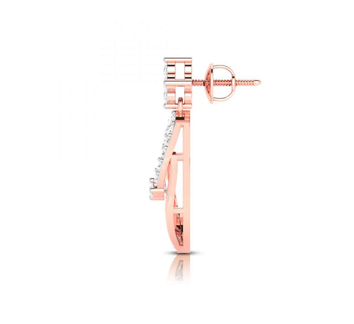 Entena Drop Diamond Earrings